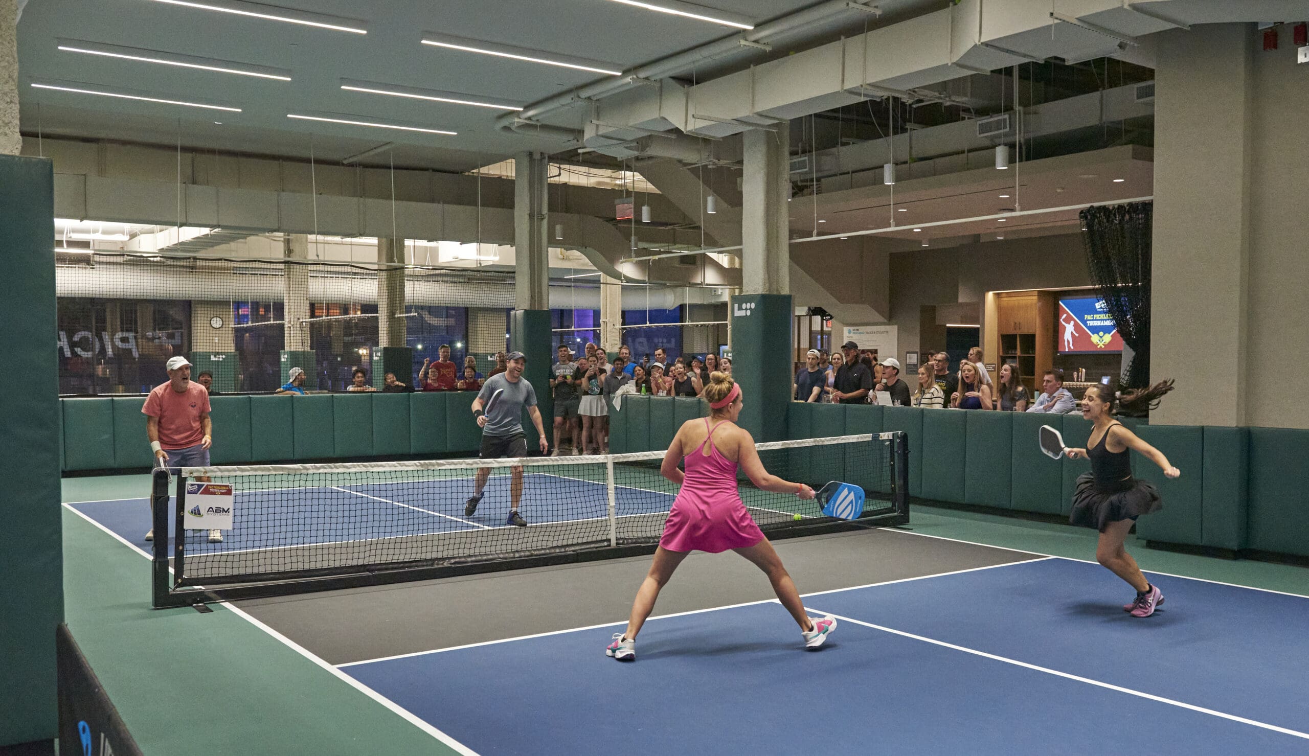 Players at the pickleball event 